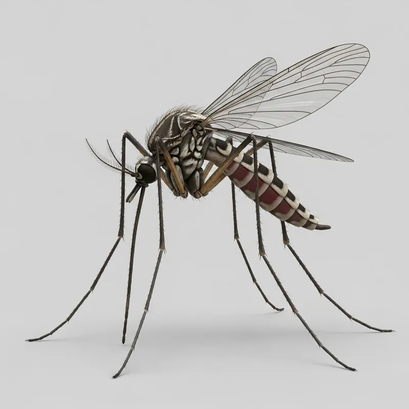 3D Mosquito Model: Intricate Details & Textures 3D Mosquito Model: Intricate Details & Textures