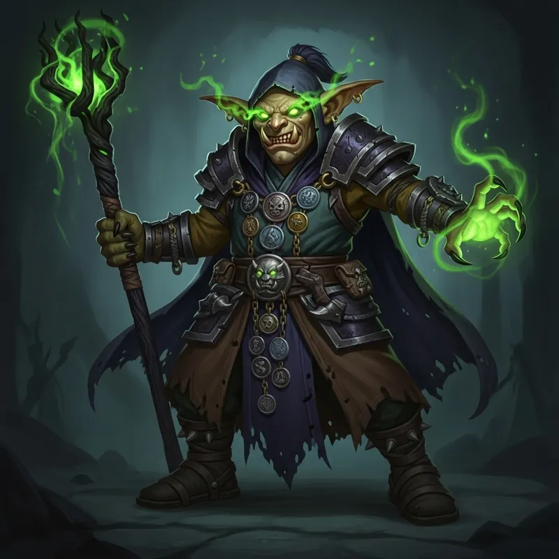 Goblin Warlock Hexblazd - D&D Character Guide
