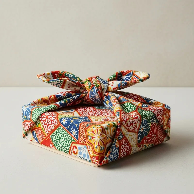 Japanese Bento Furoshiki Abstruct Artwork