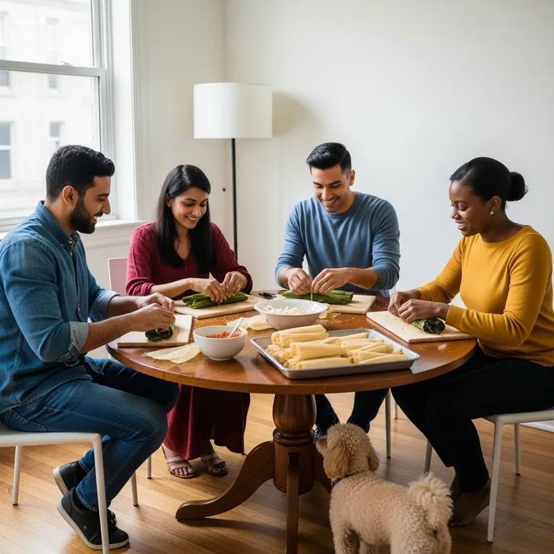 Hand-Making Tamales in San Francisco Apartment