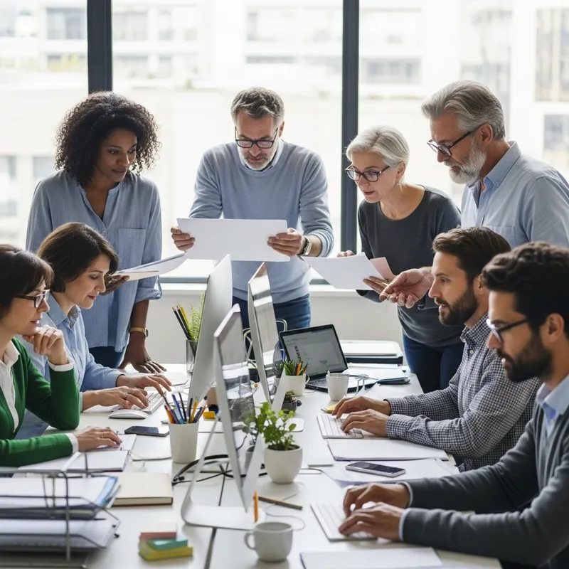 Middle-Aged Teachers Collaborating Online in a Professional Setting
