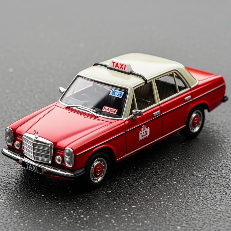 Hotwheels Mercedes Benz W114 Hong Kong Taxi Toy Car