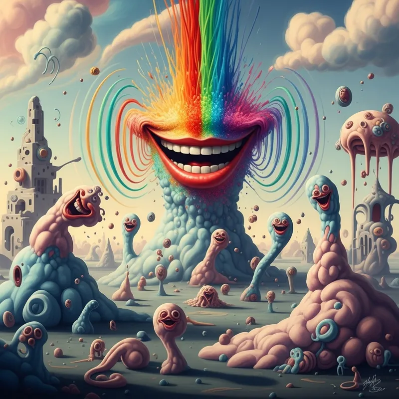 Why Laughter in Surrealism: Abstract Forms and Vibrant Entities