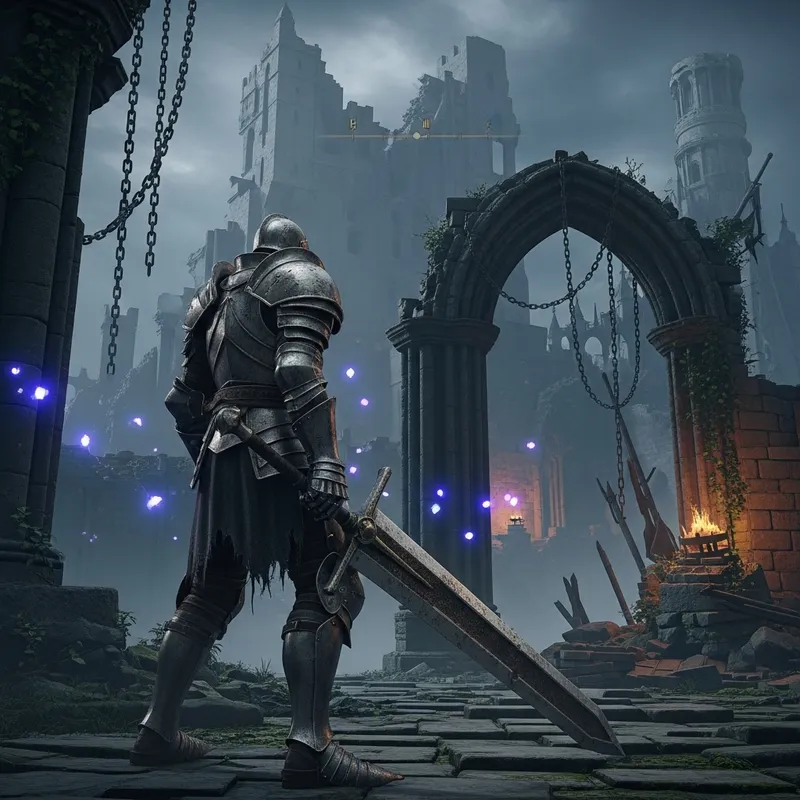 Dark Souls Armored Knight in Challenging Action