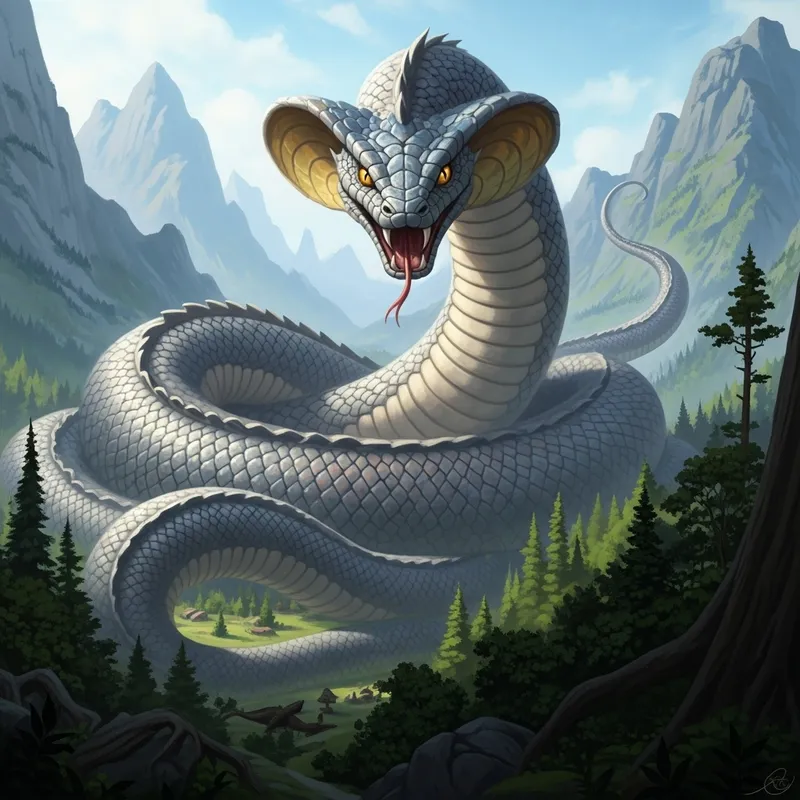 Enormous Serpent from Mythology