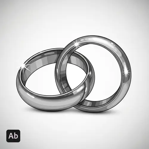 Interlocked Rings Vector Art | Unity and Connection Design
