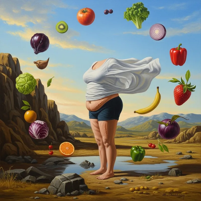 Expressive Surrealism: Explore Weight Loss Journey