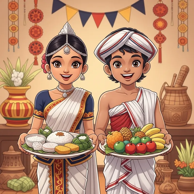 Celebrating New Year with Sinhala Girl and Tamil Boy