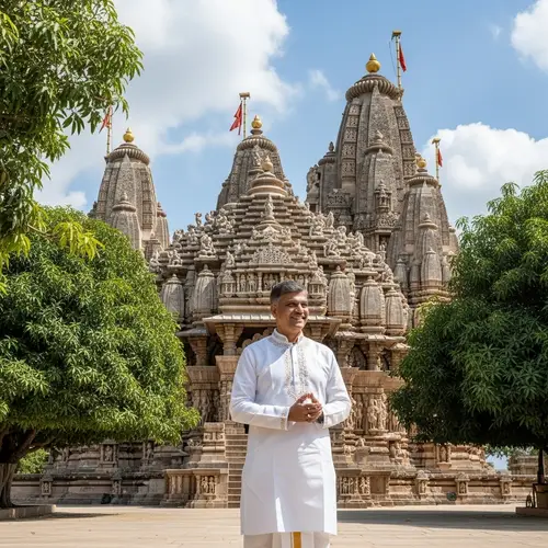 Indian Politician At Ram Mandir | Temple Grandeur