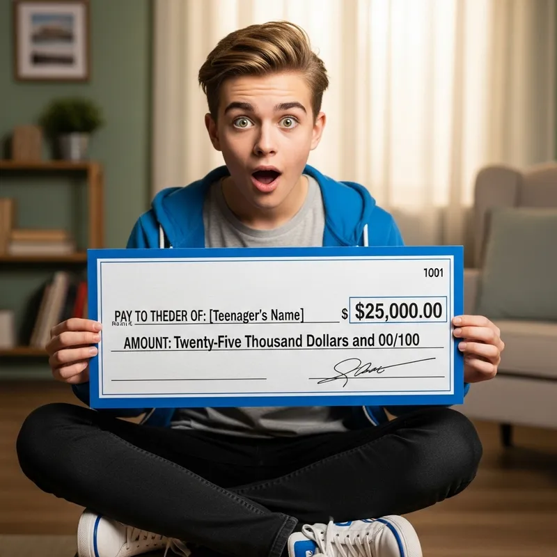 Teenager Wins $25,000 Surprise Prize Teenager Wins $25,000 Surprise Prize