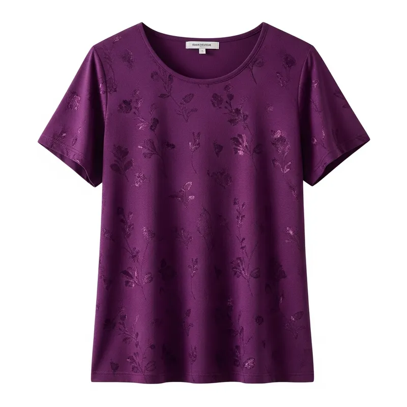 Elegant Purple Printed Shirt for Casual Wear