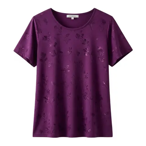 Elegant Purple Printed Shirt for Casual Wear
