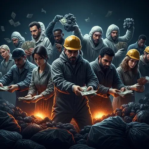 Dark Money Mafia Cleaning Toxic Waste Scene