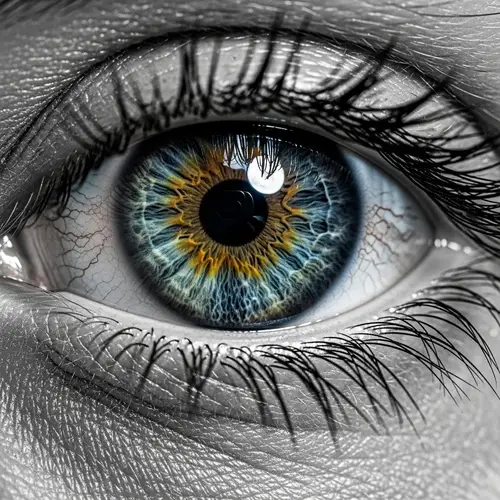 Surrealist Monochromatic Eye in Hyperrealism | High Resolution Art