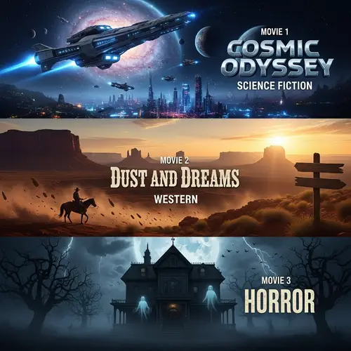 Choose from Riveting Sci-Fi, Nostalgic Western & Chilling Horror Films