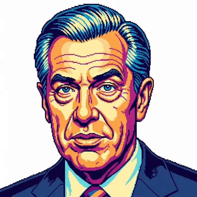NFT Pixel Art of Prominent Politician | 2D Pop Art Portrait