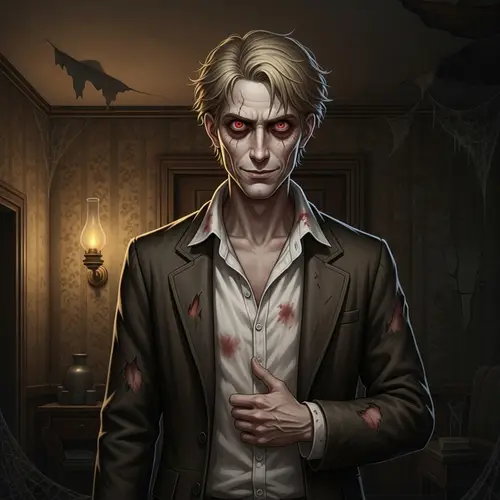 Malkavian Vampire Character for Storytelling Game