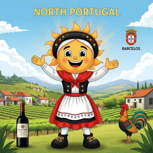 Vibrant North Portugal Mascot Design
