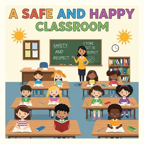 Vibrant Classroom Poster: A Safe & Happy Learning Environment