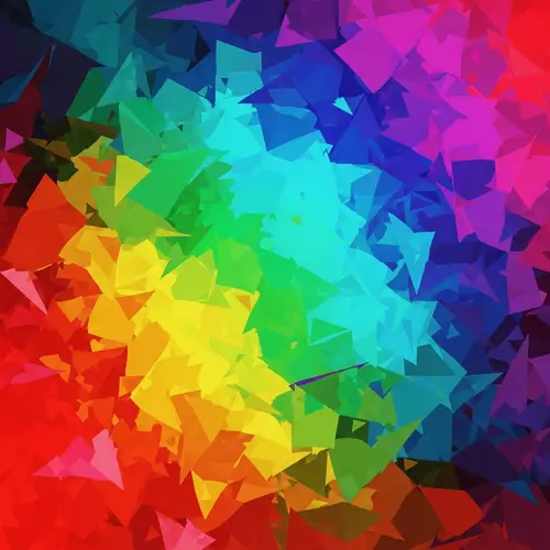 Prismatic Abstract Colors | Rainbow Spectrum Artwork