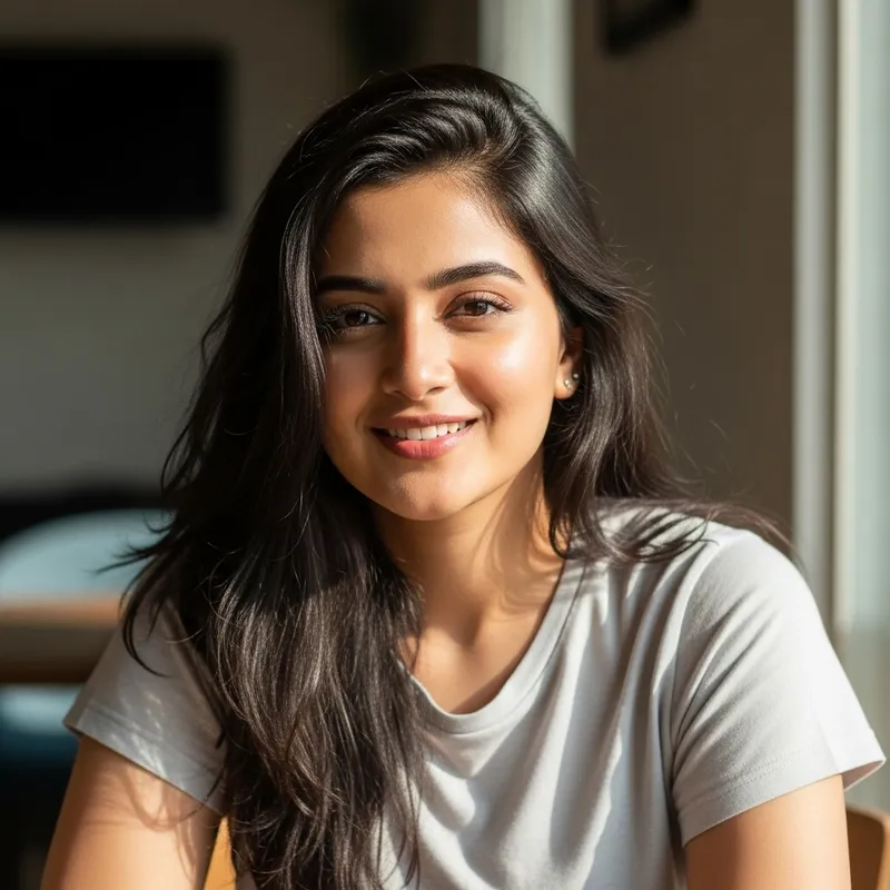 Indian Actress Vidya Balan in Casual T-Shirt Pose