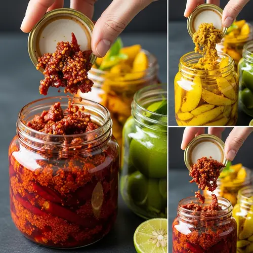 Indian Pickle Jars: Vibrant Colors & Aromatic Spices