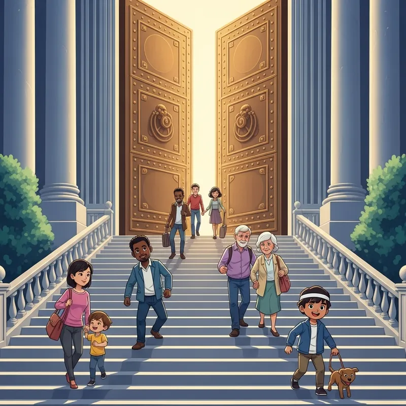 Heavenly Stairs and Magnificent Royalty Doors: Gateway to Paradise