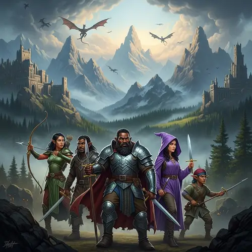 Epic Fantasy Painting: Majestic Landscapes, Battles & Characters