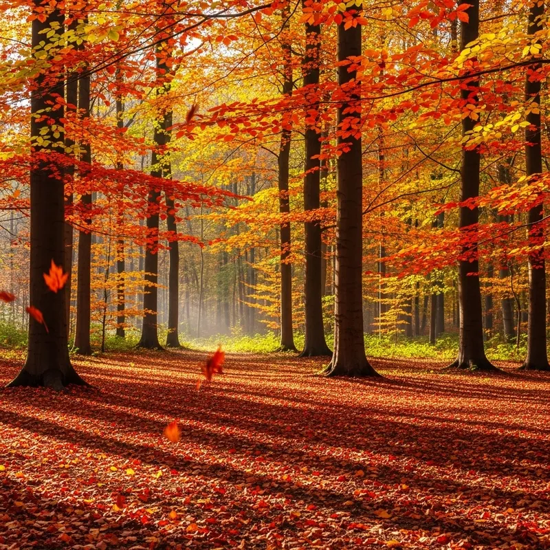 Autumn Has Arrived: A Vibrant Leaf Fall