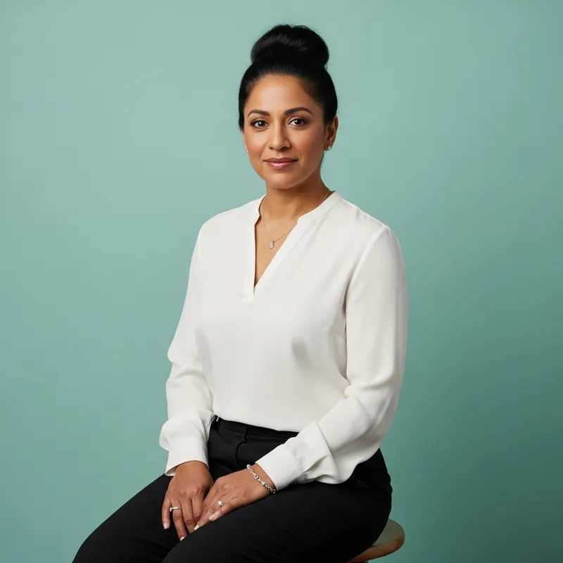 Serene Portrait of a Woman with Olive Skin | Elegance Captured