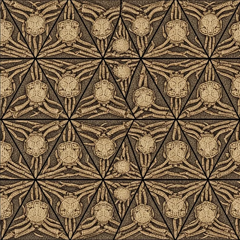 Stunning Triangular Tessellation Art Design Stunning Triangular Tessellation Art Design