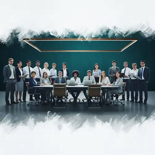 Diverse Corporate Boardroom Professionals | Modern Office Scene