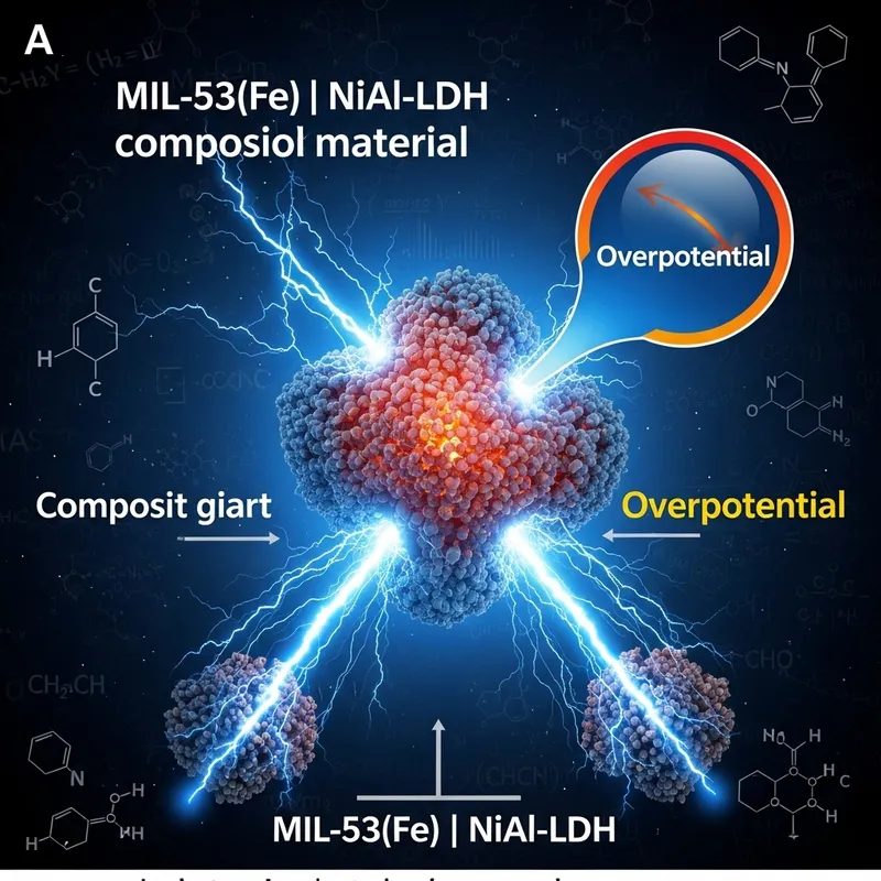 Dramatic MIL-53(Fe) & NiAl-LDH Composite Material Imagery