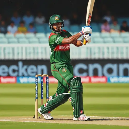 Professional Cricket Player Oil Painting from Bangladesh