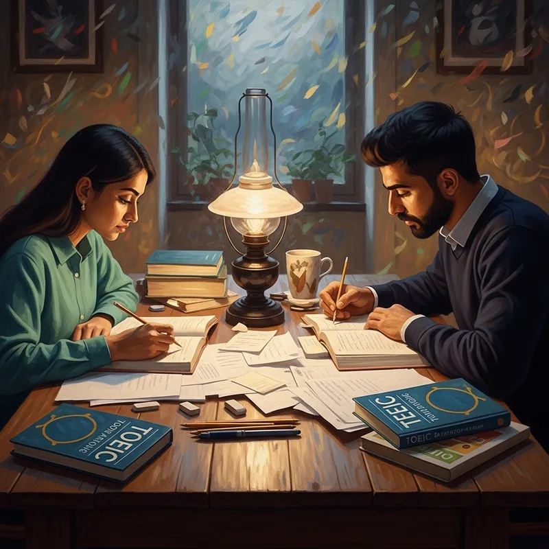 Studying for TOEIC Exam: Impressionistic Art Inspiration