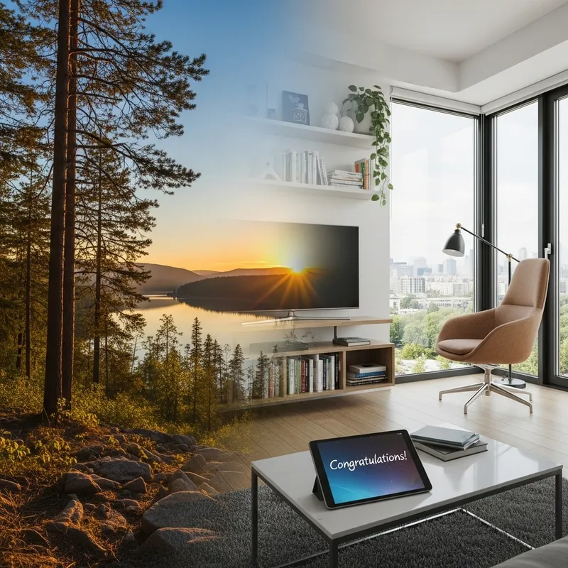 Nature and Modern Lifestyle Congratulatory Images