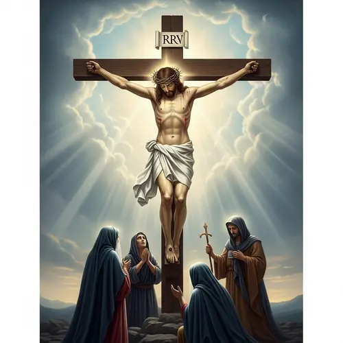 Jesus on the Cross: Religious Figure Depiction