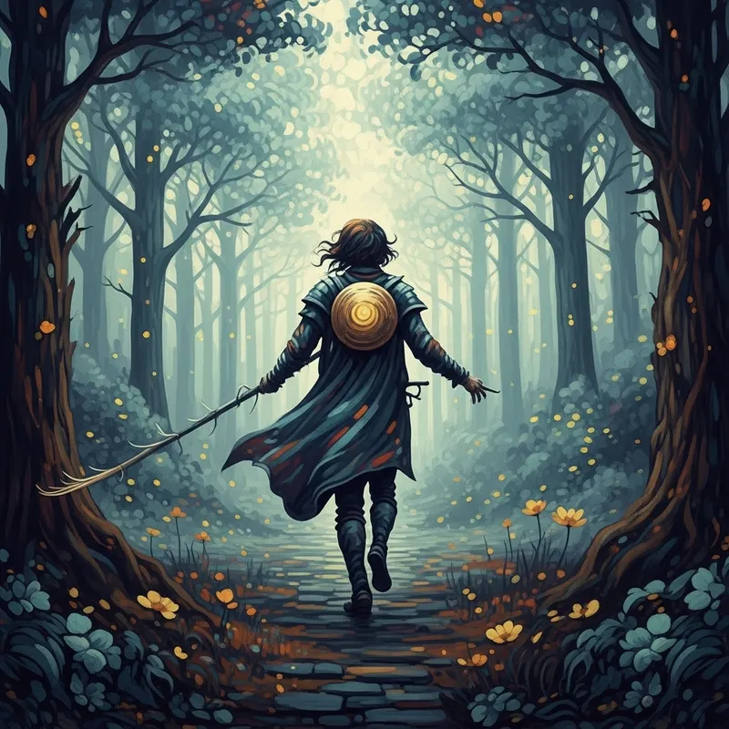 Enchanted Journey in Misty Forest: A Fantastical Vision Enchanted Journey in Misty Forest: A Fantastical Vision