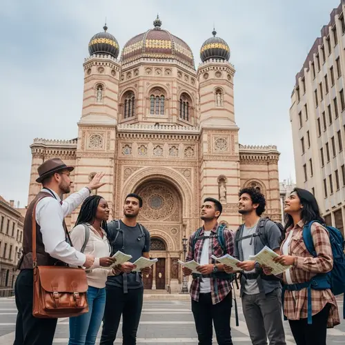 Diverse Group in Budapest | Great Synagogue Exploration