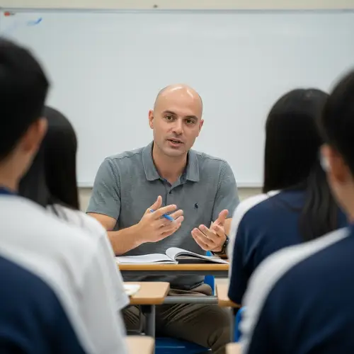 Engaging Conversation Class with Energetic Teacher