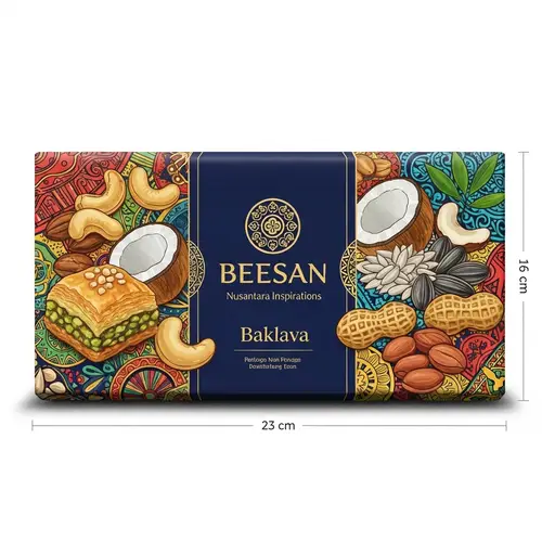 Luxurious Indonesian Inspired Baklava Packaging Design