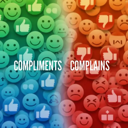 Compliments Vs. Complaints: Visual Representation of Positive and Negative Feedback