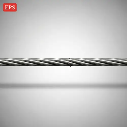 Metallic Wire in a Straight Line: Detailed Image Description