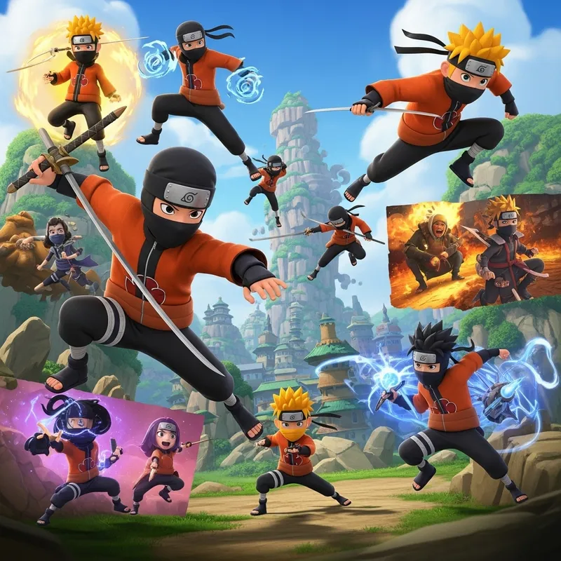 Epic Ninja Battle with Disney-inspired Characters - Colorful 3D Animation