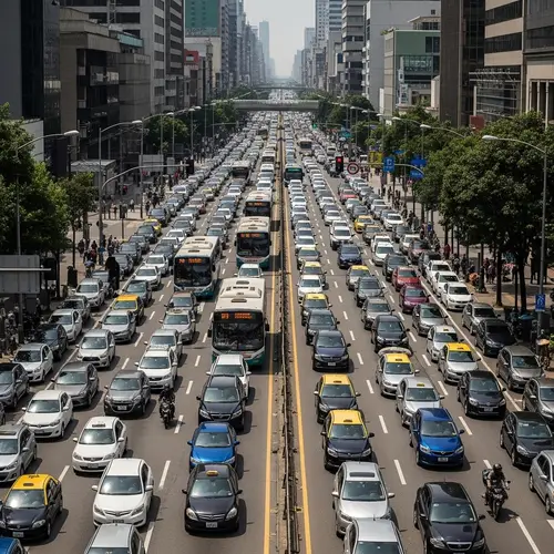 Urban Traffic Congestion: Noisy Streets in Metropolis