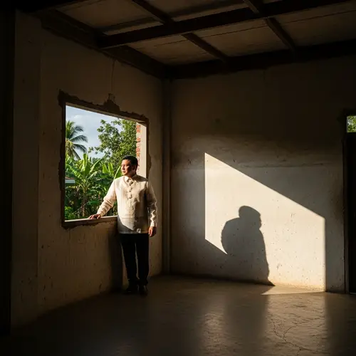 South Asian Male Teacher in Traditional Barong Tagalog | Philippines Scene