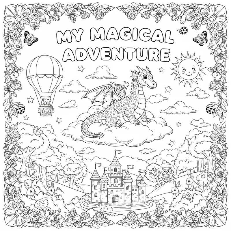Coloring Book Cover - Creative Designs for Kids