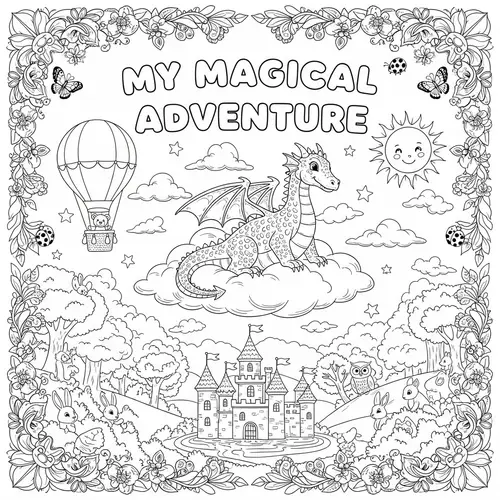 Coloring Book Cover - Creative Designs for Kids