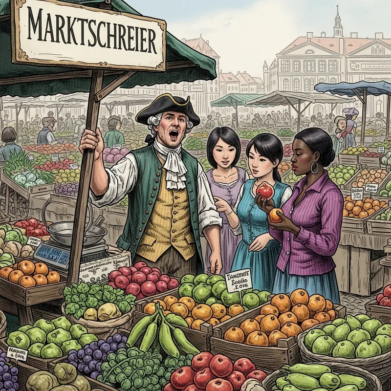 Marktschreier: Traditional Market Crier Scene