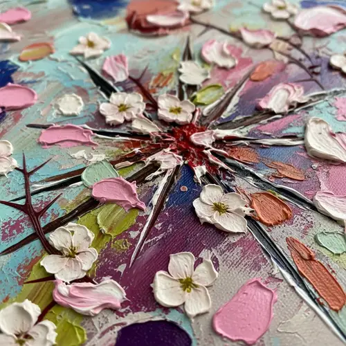 Surreal Mixed Media Artwork Depicting Endometriosis Pain